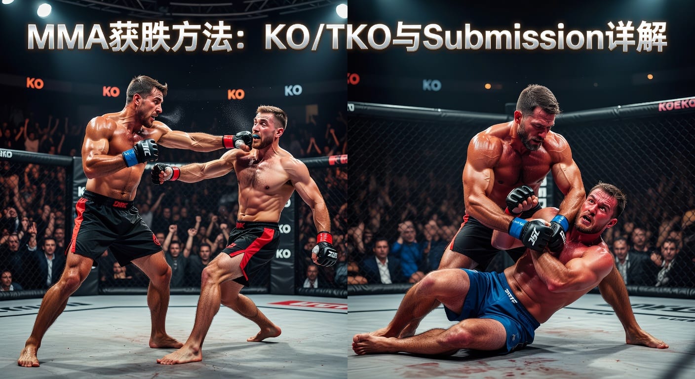 MMA方法：KO/TKO与Submission判定解析